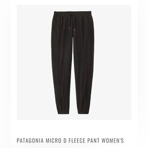 Patagonia Black Track Pants with Tapered Legs